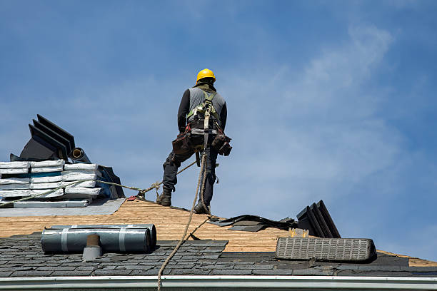 Professional Roofing technician working in Rock Springs, WI